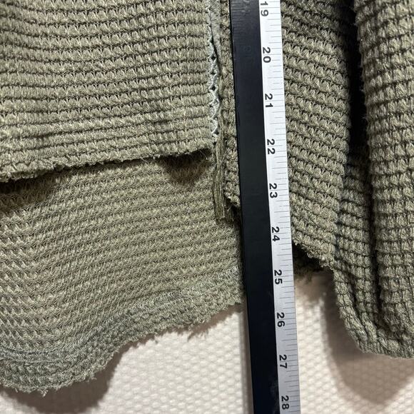 Miss Me Small Olive Green Sage Crochet Lace Boho Peasant Top Bell Sleeve - Picture 7 of 8